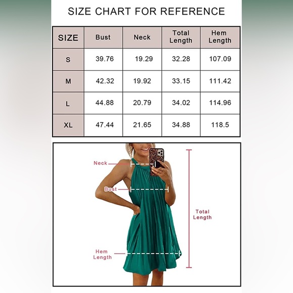 Women's Cute Halter Neck Sleeveless Mini Dress - Picture 6 of 6